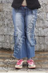 Leg Woman White Casual Jeans Average